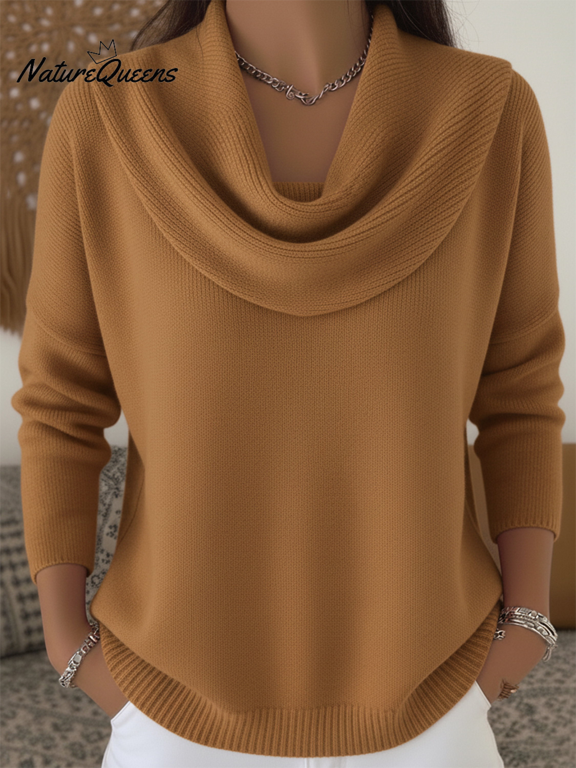 Ruffled Collar Sweater Top